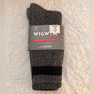 Wigwam Men's Black and Gray Casual Socks